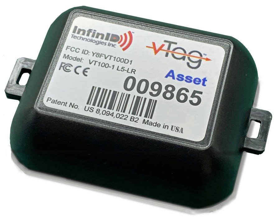 Active V-Tag with an LED find light